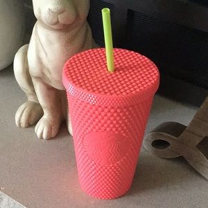 Starbucks studded pink cup 16 oz